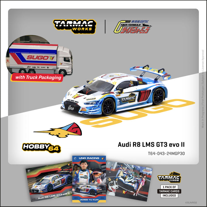 [Preorder] Tarmac Works 1:64 Audi R8 LMS GT3 evo II Macau GT Cup - FIA GT World Cup T64-043-24MGP30