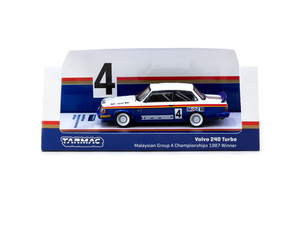Tarmac Works 1:64 Volvo 240 Turbo Malaysian Group A Championships 1987 Winner