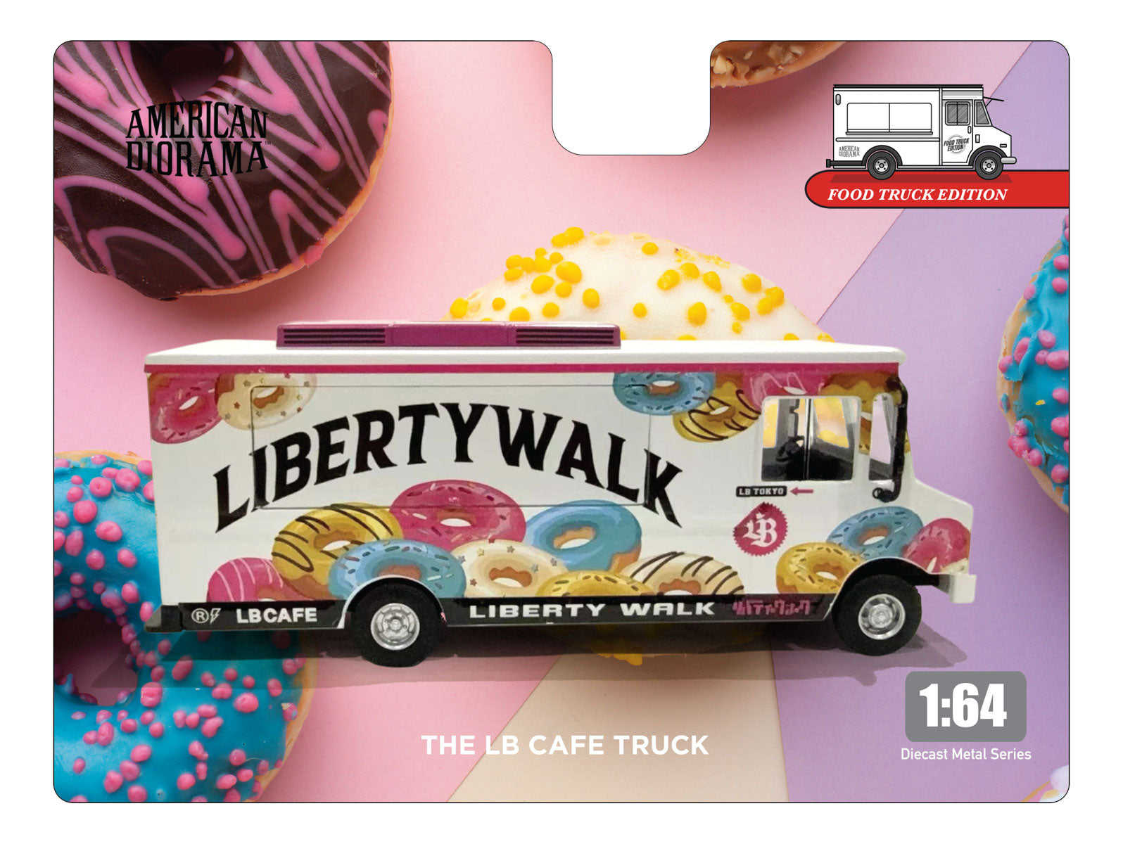 American Diorama 1:64 Food Truck series – LB Cafe AD-70103