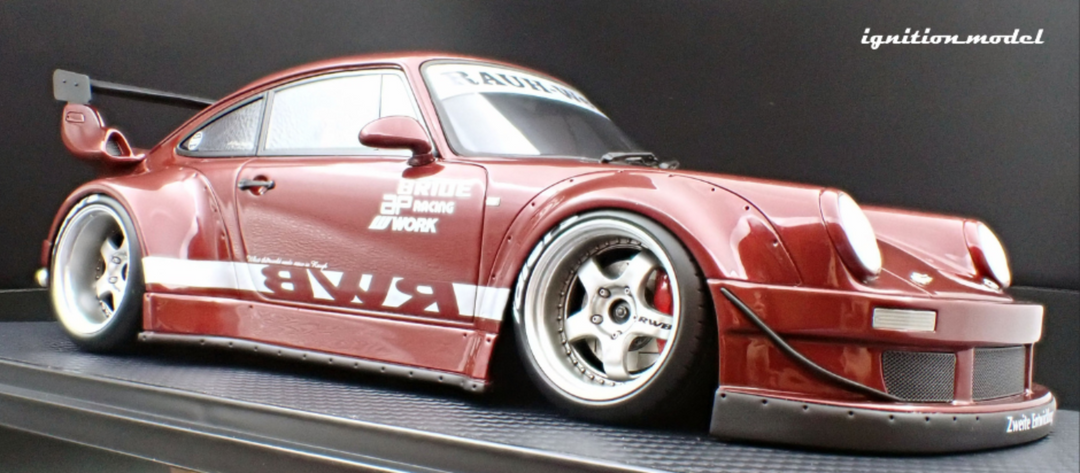 [Preorder] Ignition Model 1:18 Porsche RWB 930 Dark Red IG3622