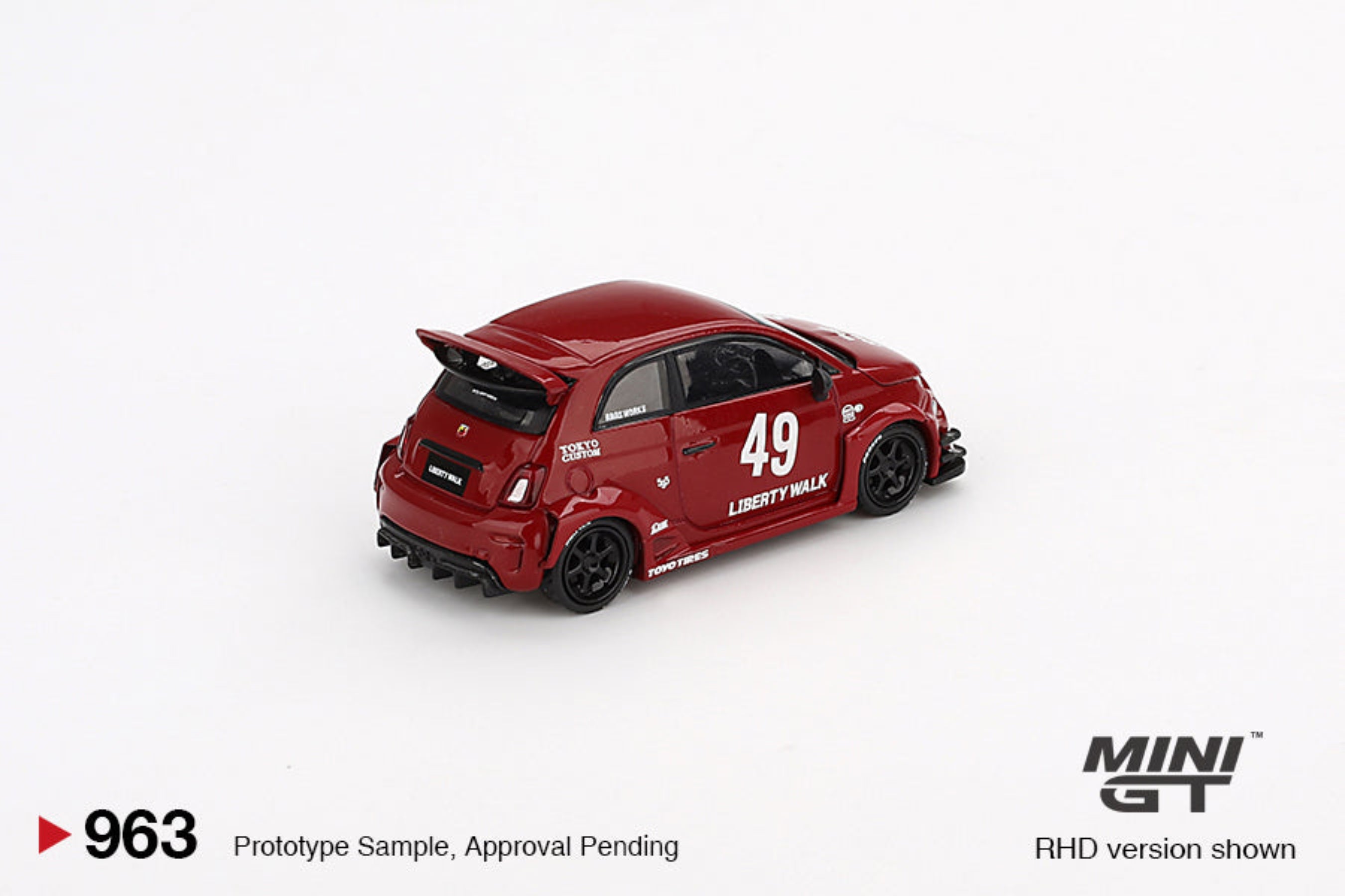 Preorder] Mini GT 1:64 LB-WORKS x Abas Works ABARTH 595 Red