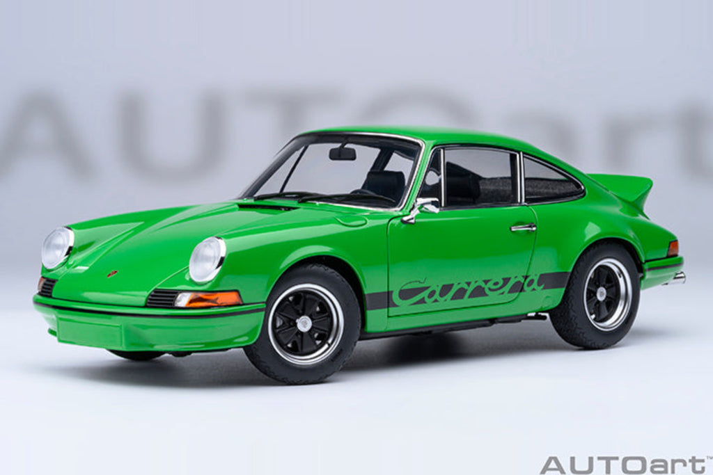 AUTOart 1:18 Porsche 911 Carrera 2.7 RS Viper Green/Black Stripes
