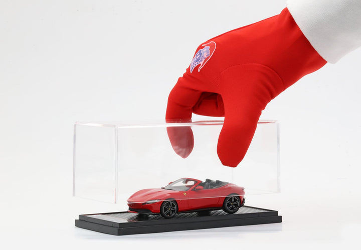 BBR Model 1:43 Ferrari Roma Spider cerchi neri Rosso Corsa 322 BBRC282B1