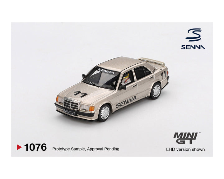 [Preorder] MINIGT 1:64 Mercedes-Benz 190 E 2.3-16 #11 Ayrton Senna 1984 Nürburgring Race of Champions w/ Figure MGT01076-BL