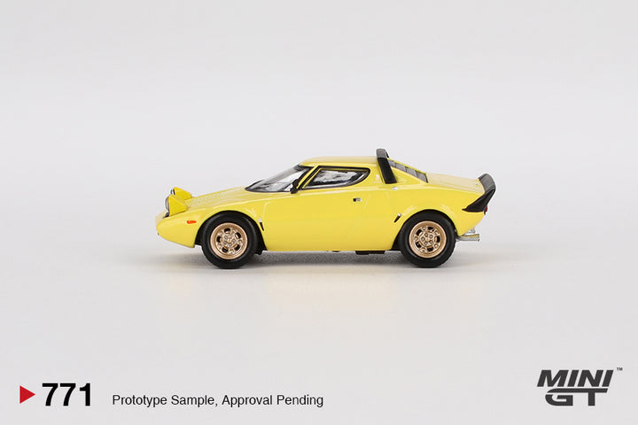 [Preorder] Mini GT 1:64 Lancia Stratos HF Stradale Giallo Fly