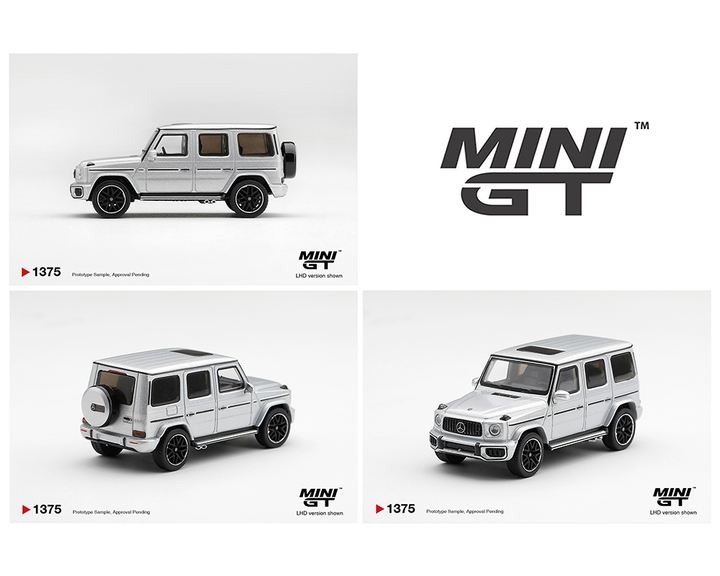 [Preorder] Mini GT 1:64 Mercedes-AMG G 63 Silver Metallic – Limited Edition MGT01375-BL