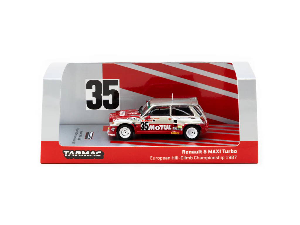 Tarmac Works 1:64 Renault 5 MAXI Turbo European Hill-Climb Championship T64-TL061-87EHC35