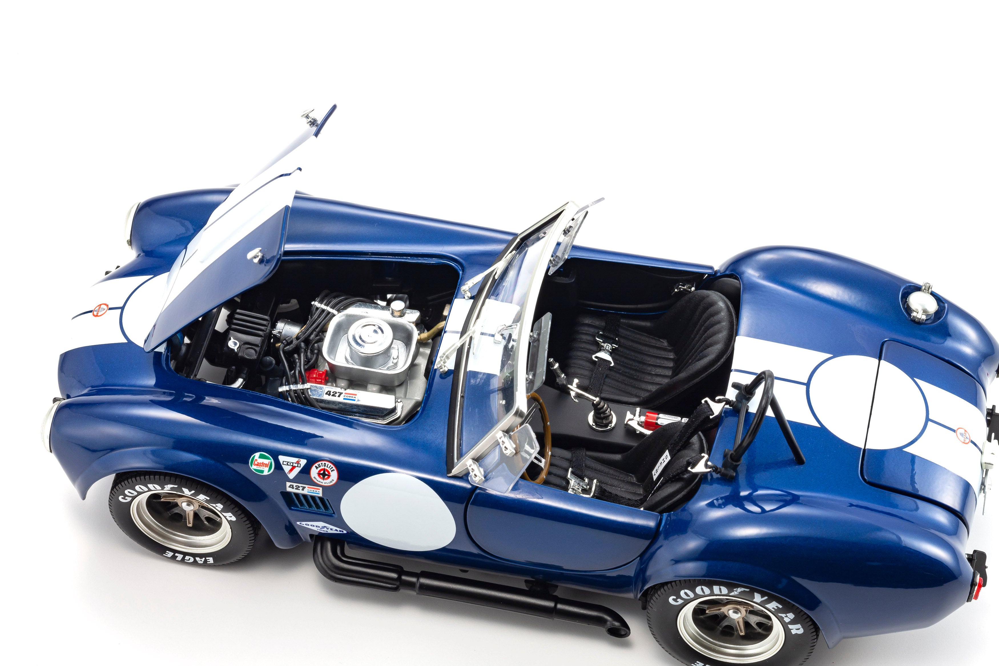 Preorder] Kyosho 1:18 Shelby Cobra 427S/C -Blue/White