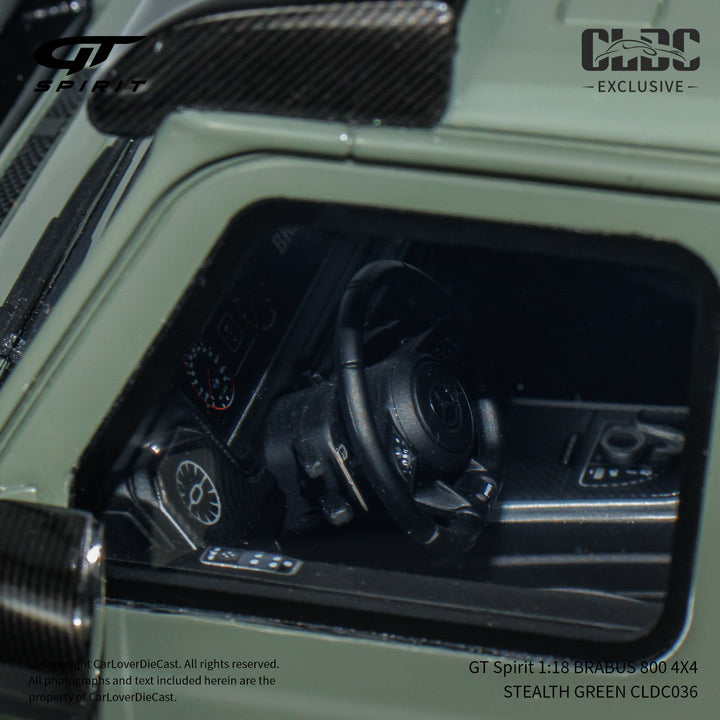 [Preorder] GT Spirit 1:18 BRABUS 800 4X4 STEALTH GREEN CLDC036