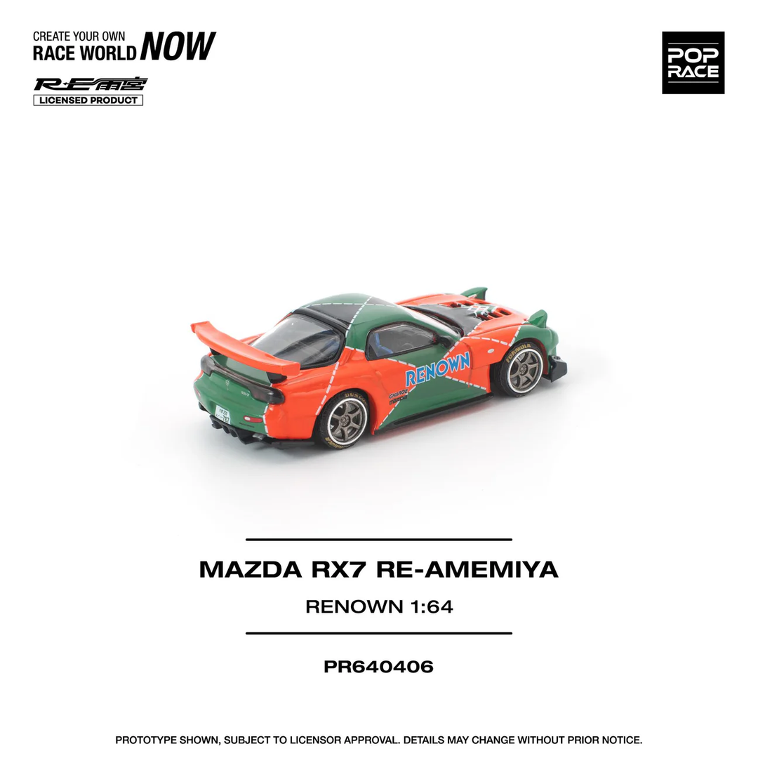 [Preorder] POPRACE 1:64 MAZDA RX7 RE-AMEMIYA RENOWN PR640406