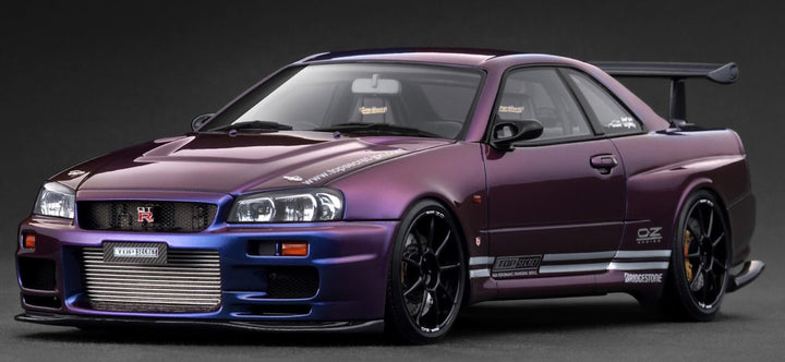 [Preorder] Ignition Model 1:18 Nissan "TOP SECRET 34GT-R (BNR34)  Purple Metallic" IG3850
