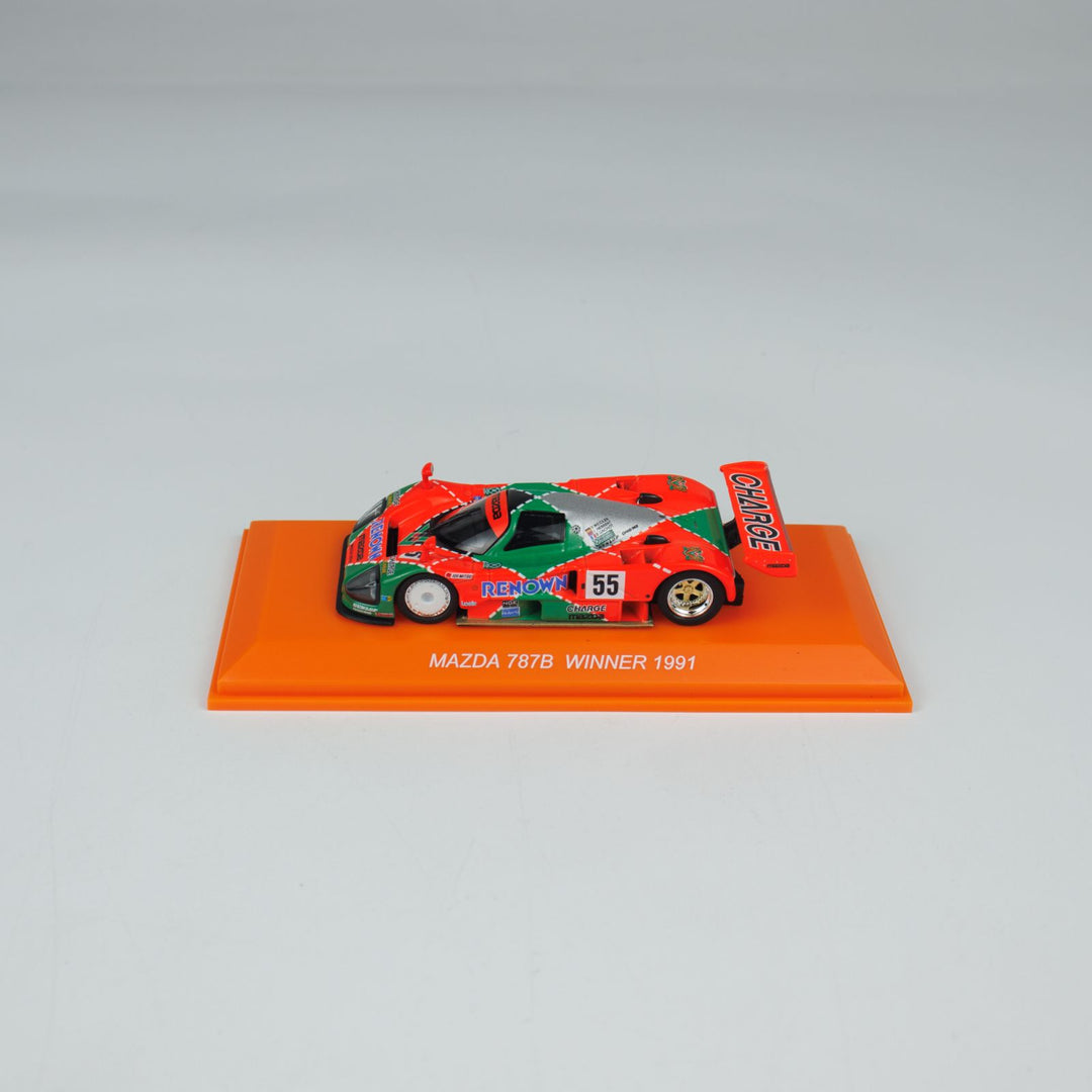 Kyosho 1:64 Mini Car &amp; Book Mazda 787B (NO.55) K07033B1-CL (Chinese Version) K07033B1-CL