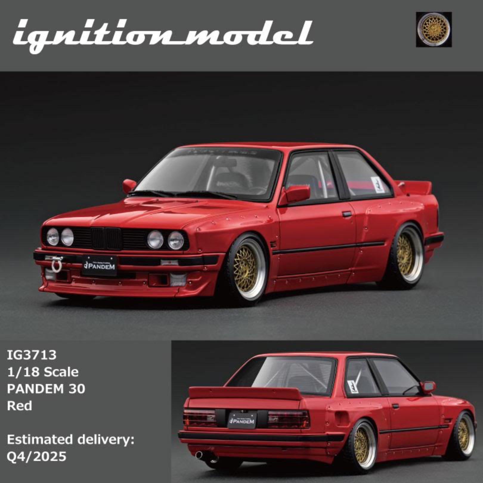 Ignition Model 1:18 PANDEM 30 Red IG3713 – Horizon Diecast