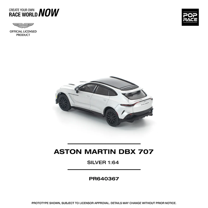 [Preorder] POPRACE 1:64 ASTON MARTIN DBX 707 SILVER PR640367