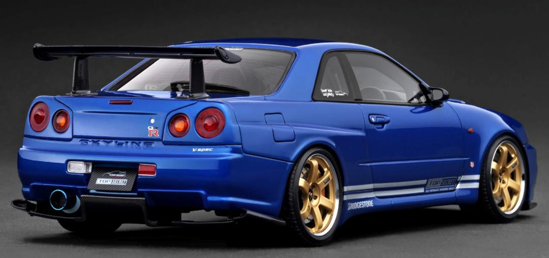 [Preorder] Ignition Model 1:18 TOP SECRET 34GT-R (BNR34) Blue IG3848