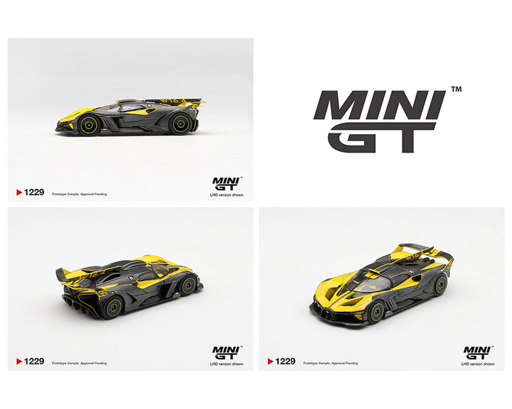 [Preorder] Mini GT 1:64 Bugatti Bolide – Yellow – Limited Edition MGT01229-BL