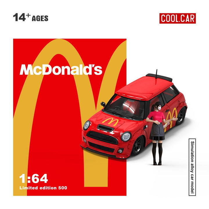 Cool Car 1:64 Mini Cooper with McDonald's Livery (2 Versions) CC643639/CC643639-1