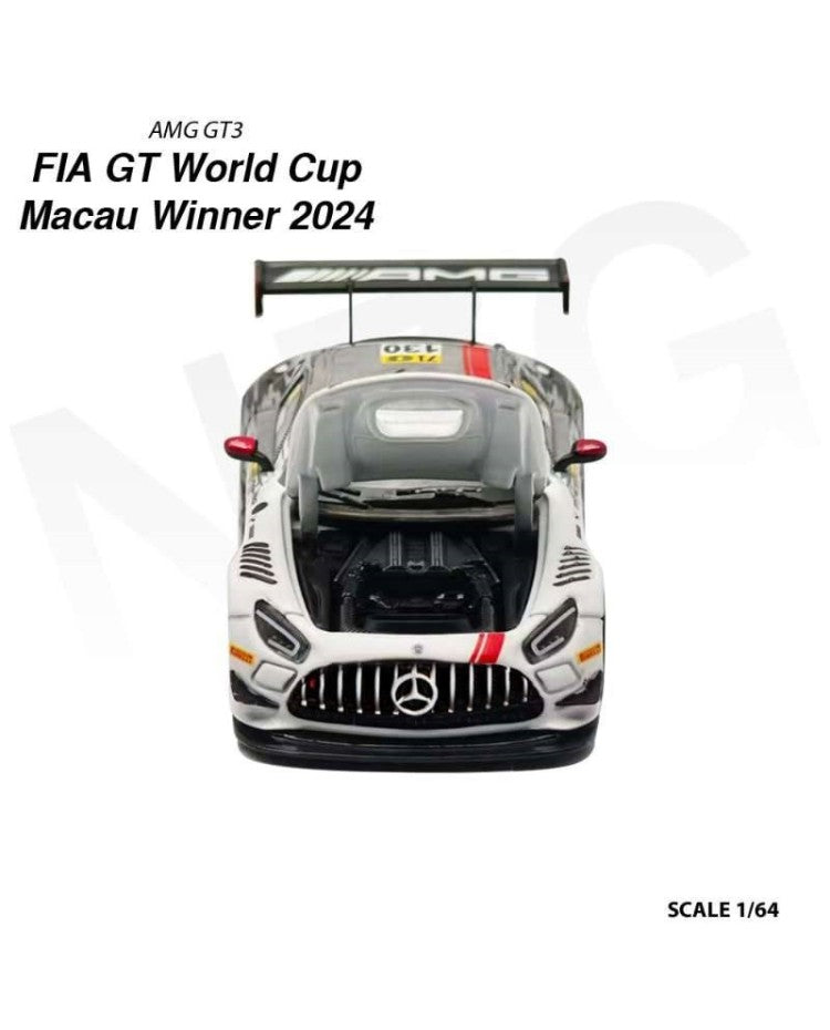KILO works 1:64 Mercedes Benz AMG GT3 FIA GT Silver 