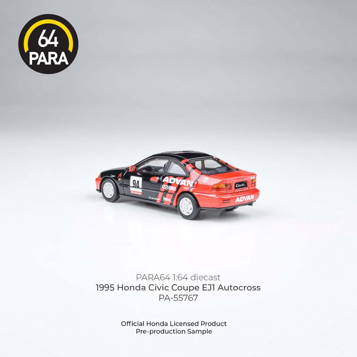 PARA64 1:64 1995 Honda Civic Coupe EJ1 Autocross PA-55767