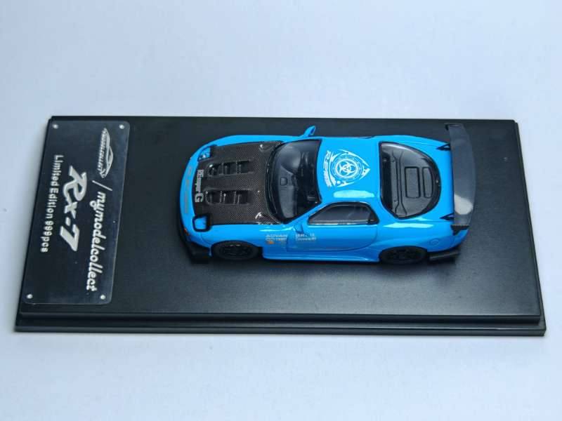 Model Collect 1:64 Mazda RX-7 (FD3S) Blue RE Amemiya Livery MC640012G