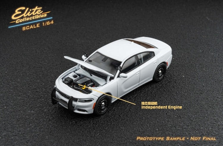 Elite Collectibles 1:64 Dodge Charger Warhorse Unmarked Police Interceptor (3 Coloiurs)