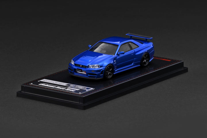 [Preorder] Ignition Model 1:64 Nissan Skyline GT-R (BNR34) NISMO customized Blue IG4174