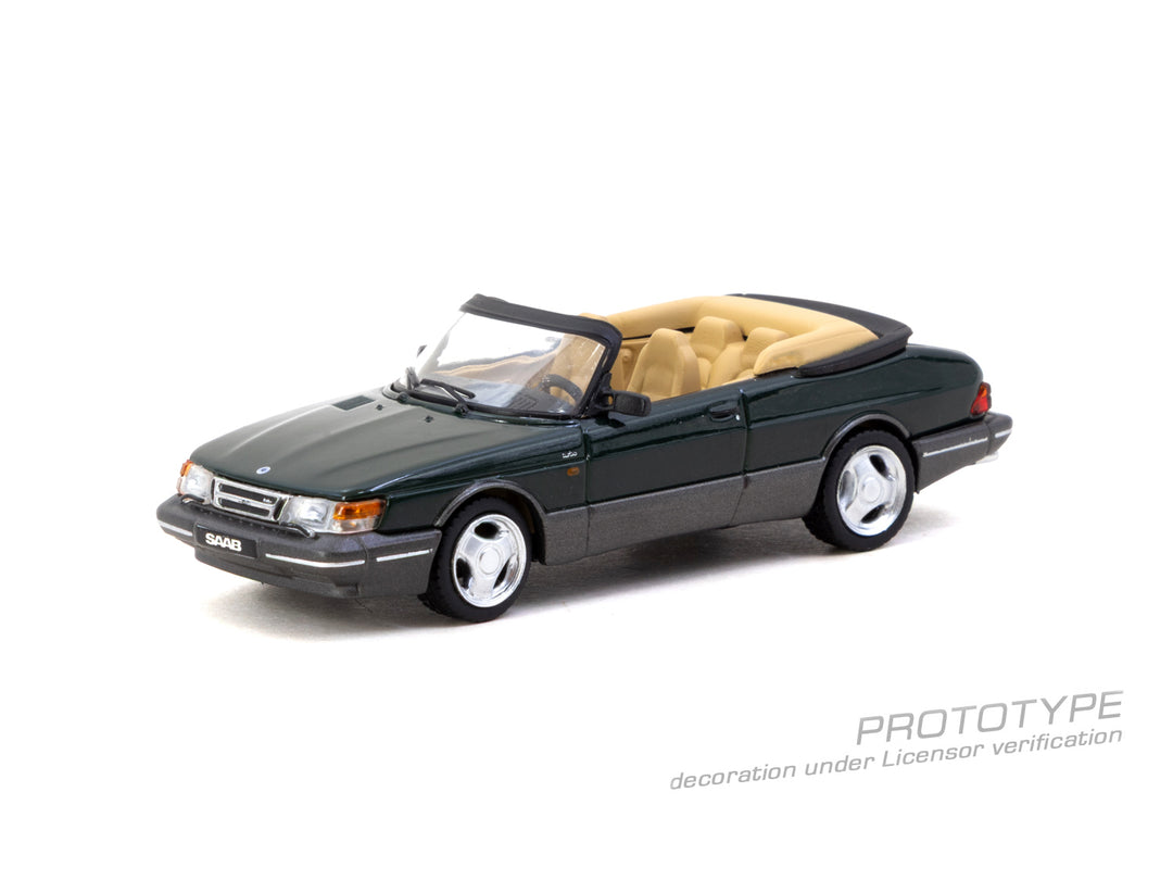 [Preorder] Tarmac Works 1:64 Saab 900 Turbo Convertible Green T64G-067-GR