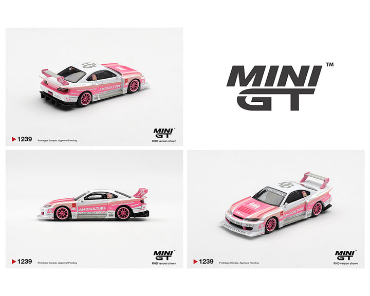 [Preorder] Mini GT 1:64 Nissan Silvia (S15) LB-Super Silhouette AMOCULTURE – Limited Edition MGT01239-BL