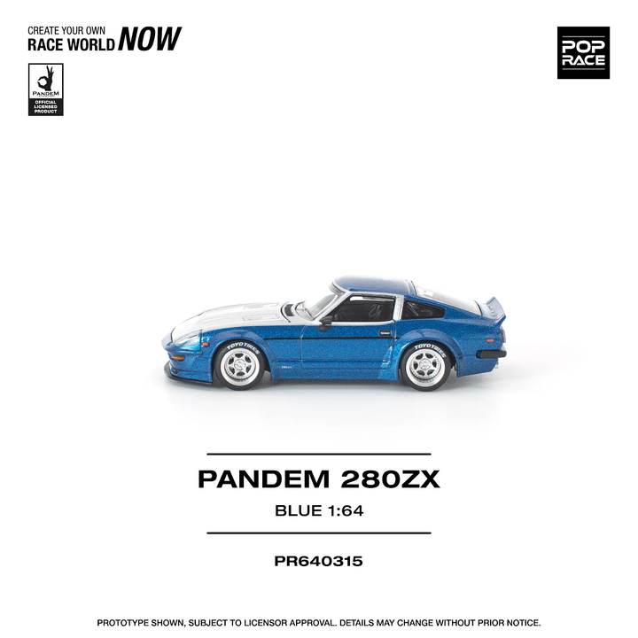 [Preorder] POPRACE 1:64 DATSUN PANDEM 280ZX BLUE PR640315