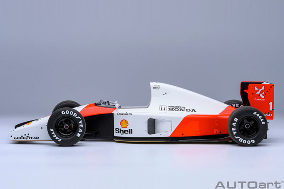 [Preorder] AUTOart 1:18 McLaren Honda MP4/6 1991 A. Senna #1 Without McLaren Logo 89150