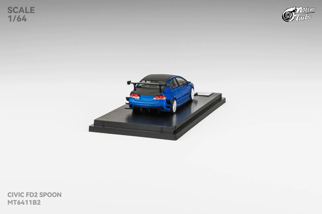 [Preorder] Microturbo 1:64 Custom FD2 Spoon Metallic Blue MT6411B2
