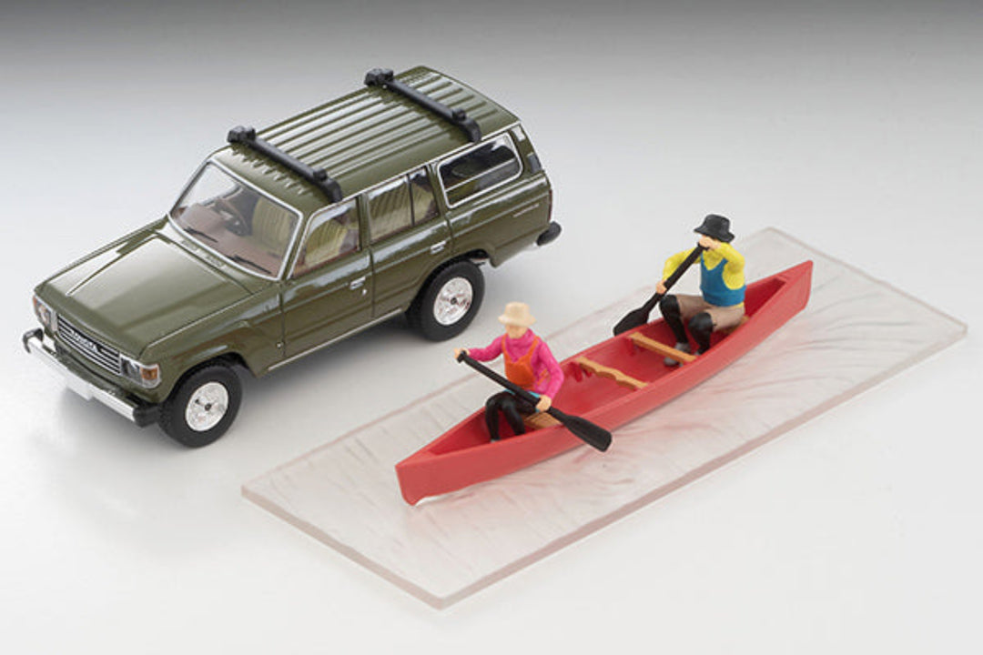 Tomytec TLVN 1:64 Toyota Land Cruiser 60 (Olive) Canoe LV-N279e