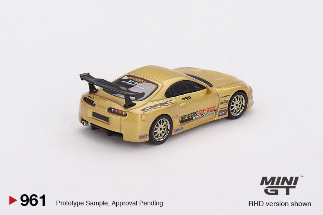 [Preorder] Mini GT 1:64 Toyota Supra (A80) Top Secret GT-300 Top Secret Gold MGT00961