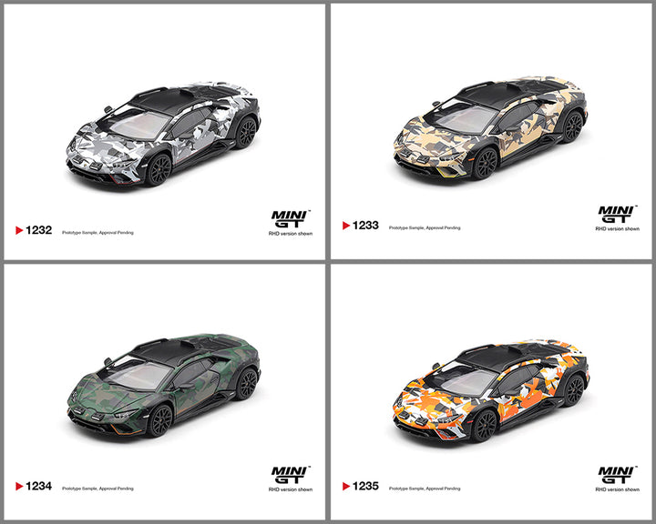 [Preorder] Mini GT 1:64 Lamborghini Huracán Sterrato All Terrain Set of 4 – Special Edition MGTS0026