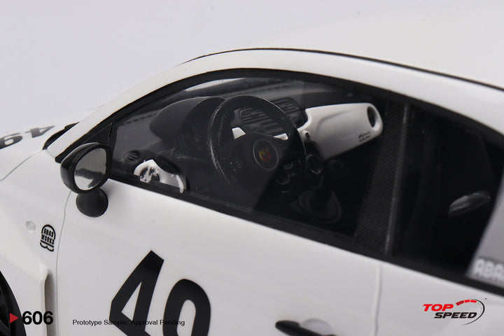 [Preorder] Topspeed 1:18 LB-WORKS x Abas Works Abarth 595 Gara White TS0606