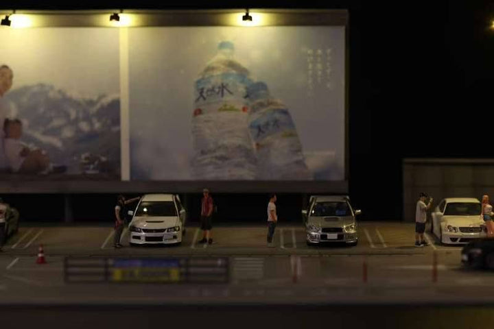 YOU&amp;CAR 1:64 Billboard Parking Lot Scene