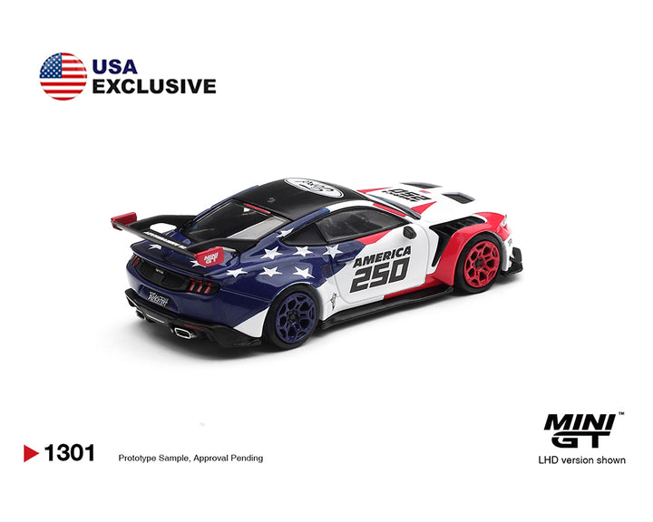 [Preorder] Mini GT 1:64 Ford Mustang GTD America 250 USA Exclusive LHD- Limited Edition MGT01301-BL