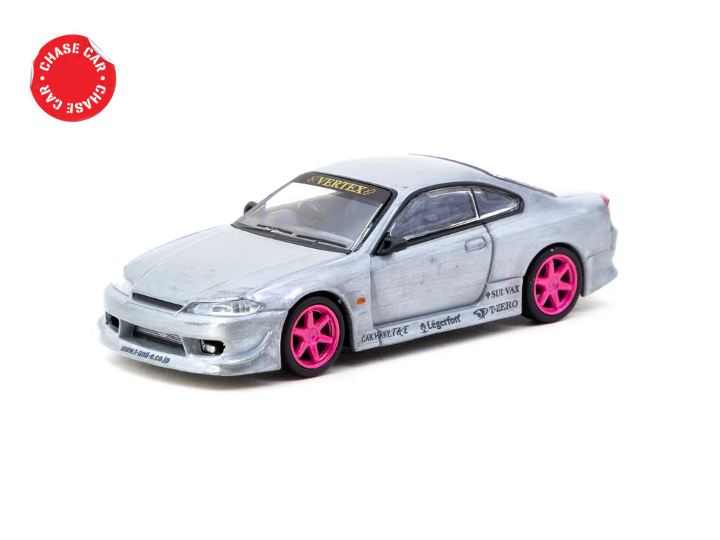 Tarmac Works 1:64 VERTEX Nissan Silvia S15 - Pink Metallic T64G Tarmac Works 1:64 VERTEX Nissan Silvia S15 - Pink Metallic T64G
