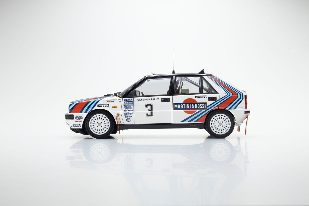 [Preorder] Kyosho 1:18 Lancia Delta HF 4WD 1987 Olympus Rally MARTINI ROSSI Nr. 3 08960E