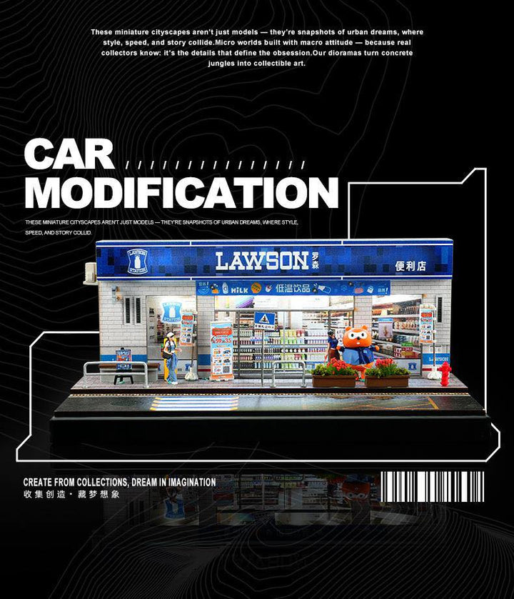 SHOU CANG JIA 1:64 Lawson Convenience Store (Medium) SCENE SCJ-82047-A