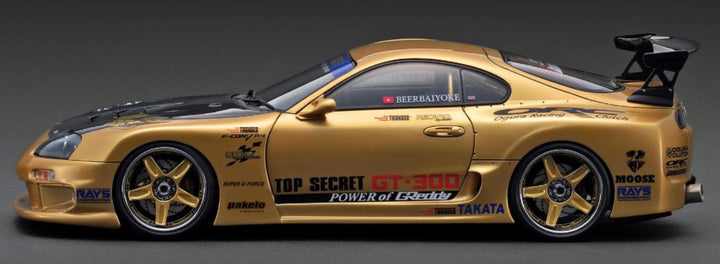 [Preorder] Ignition Model 1:18 TOP SECRET GT300 Supra (A80) Gold IG3743