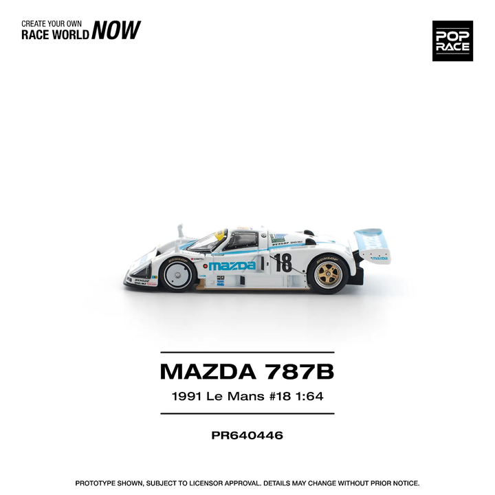 [Preorder] POPRACE 1:64 MAZDA 787B 1991 LE MANS 24HRS #18 PR640446