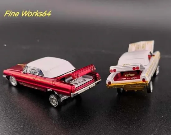 FineWorks64 1:64 Chevrolet Impala West Coast Bouncing Cars (3 Colours)