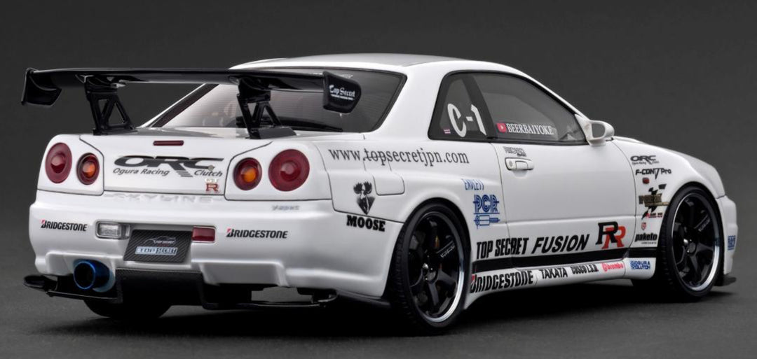 [Preorder] Ignition Model 1:18 TOP SECRET 34GT-R (BNR34) White IG3849