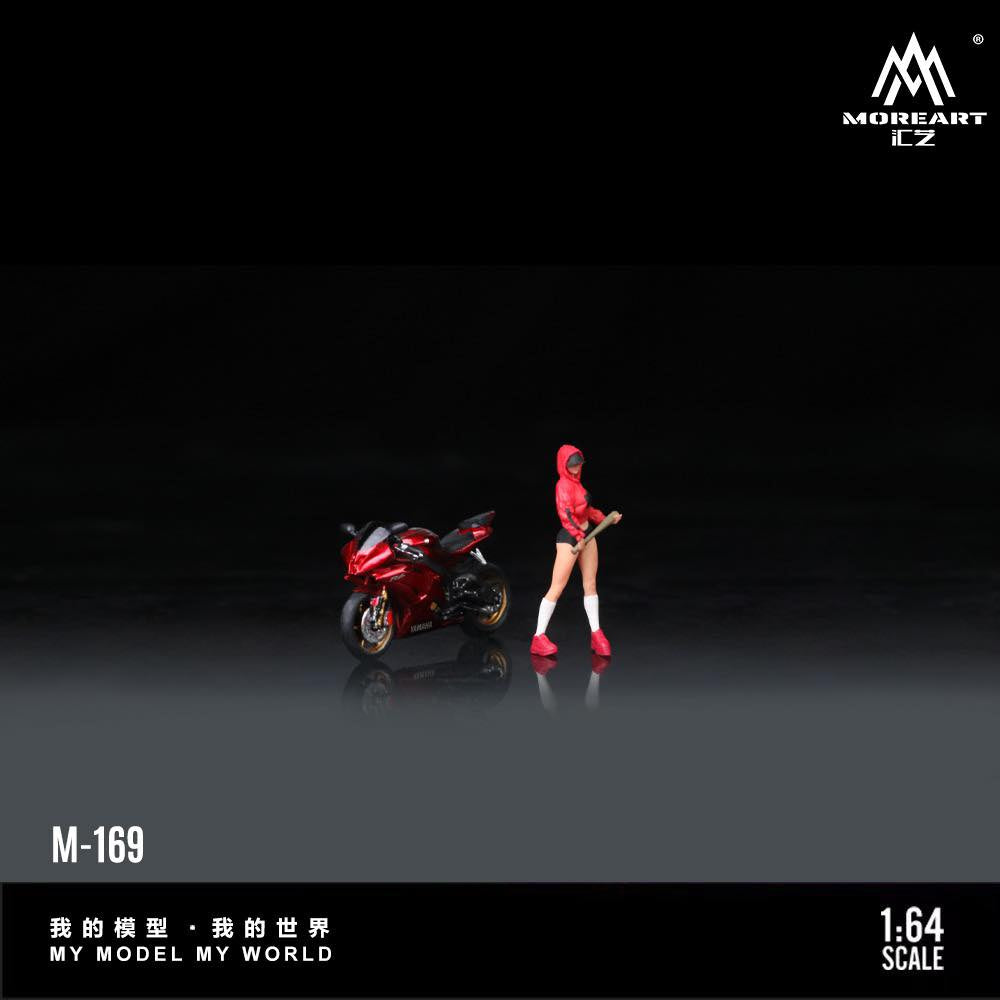 MoreArt 1:64 Yamaha R6 Baseball Girl Motorcycle Girl MO222169