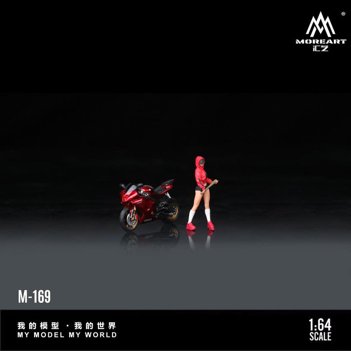 MoreArt 1:64 Yamaha R6 Baseball Girl Motorcycle Girl MO222169