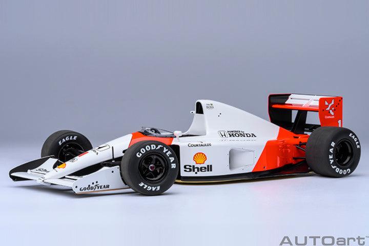 [Preorder] AUTOart 1:18 McLaren Honda MP4/6 1991 A. Senna #1 Without McLaren Logo 89150
