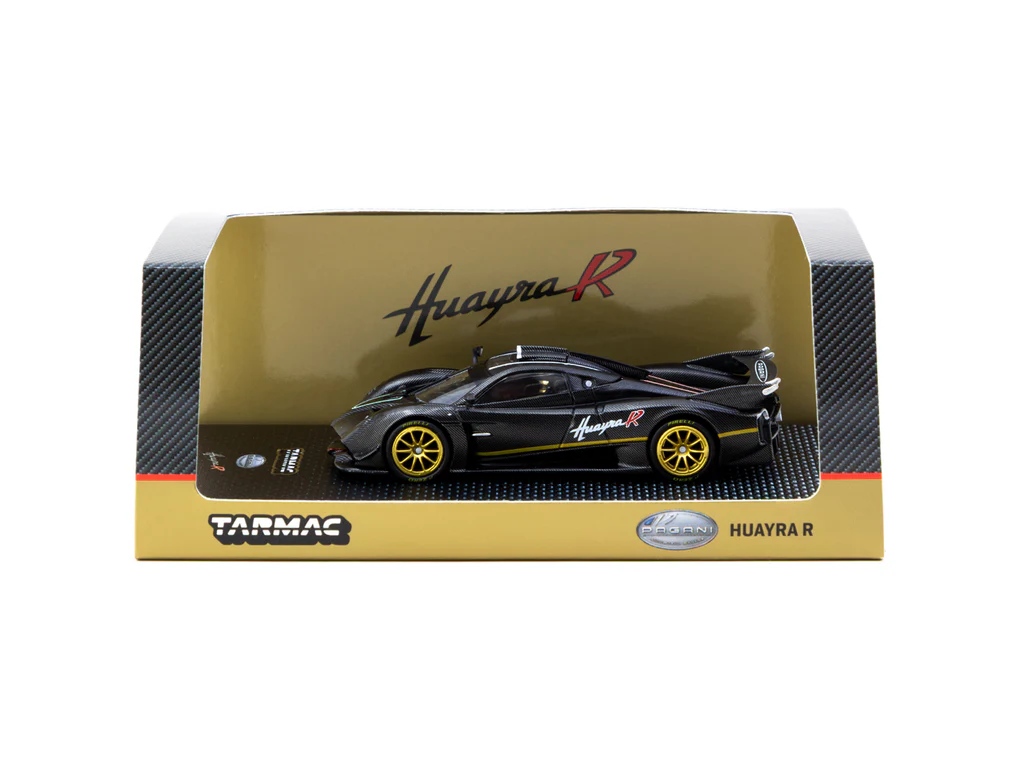Tarmac Works 1:64 Pagani Huayra R Matte Black Carbon Fiber – Global64 T64G-TL035-MBCF