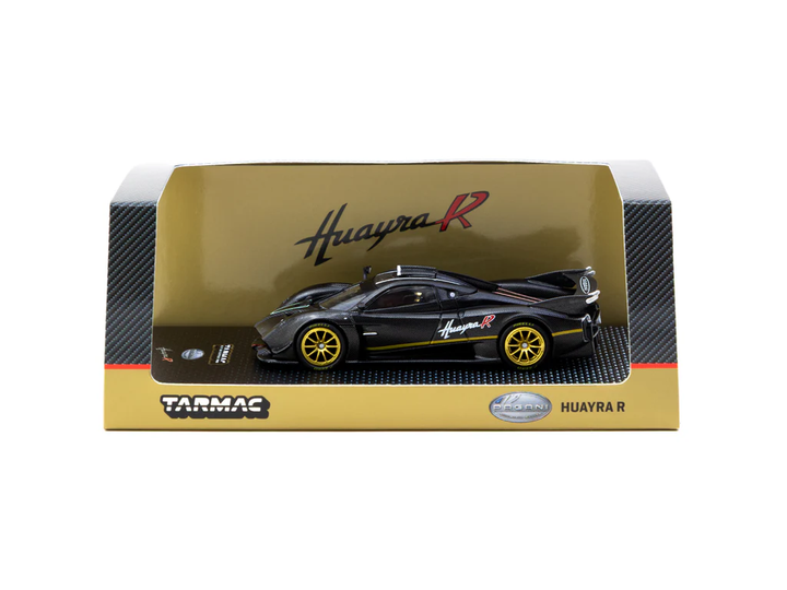 Tarmac Works 1:64 Pagani Huayra R Matte Black Carbon Fiber – Global64 T64G-TL035-MBCF