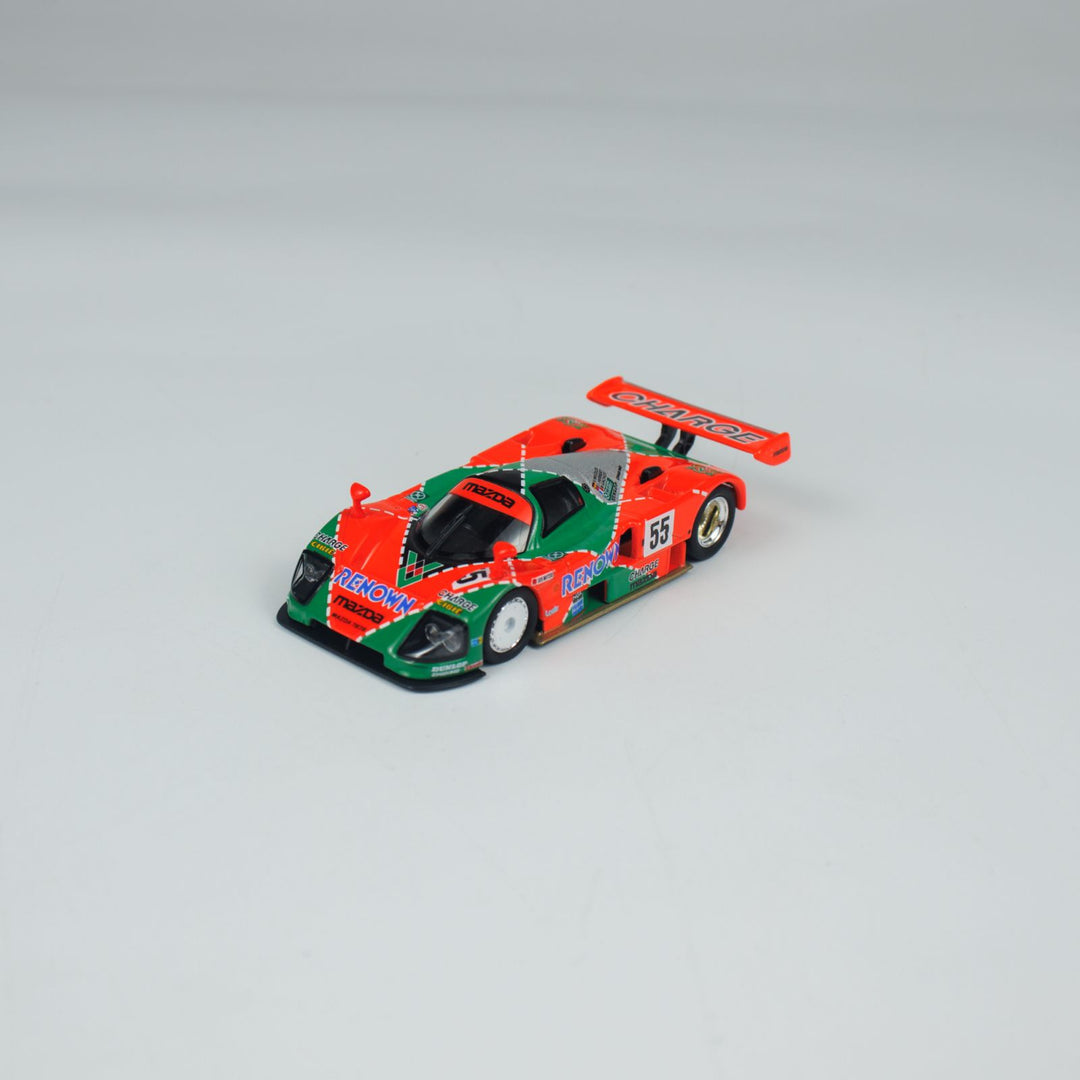 Kyosho 1:64 Mini Car &amp; Book Mazda 787B (NO.55) K07033B1-CL (Chinese Version) K07033B1-CL